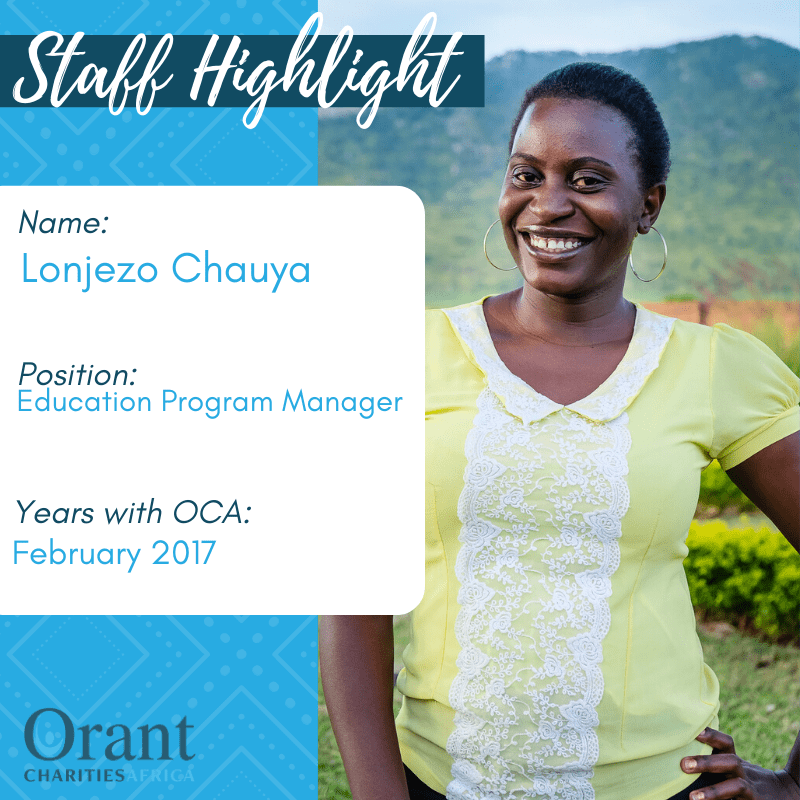 Read more about the article Staff Highlight – Lonjezo Chauya – Education Program Manager