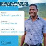 Staff Highlight – Gabriel Kapanda Jr. – Country Director