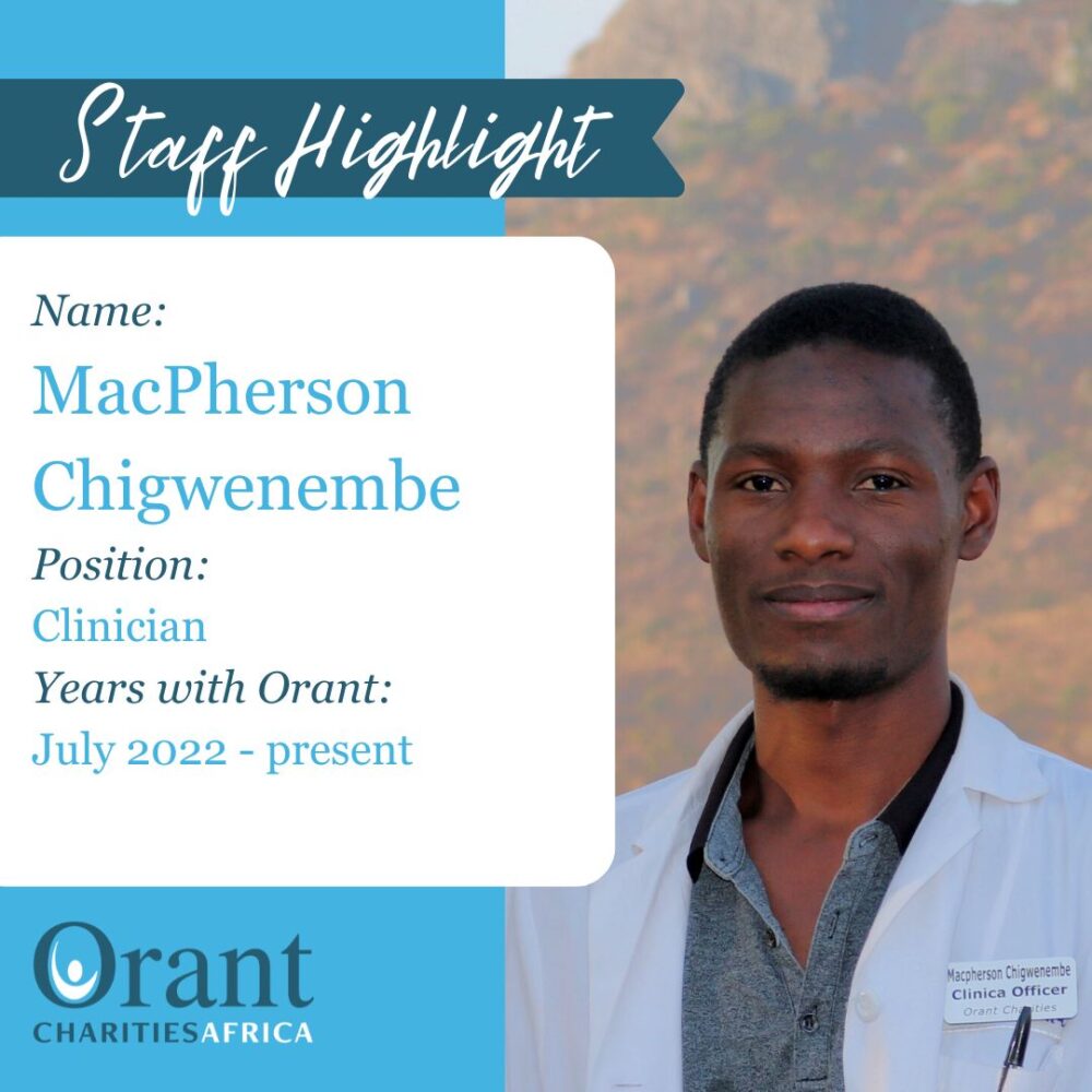 Read more about the article Staff Highlight: MacPherson Chigwenembe
