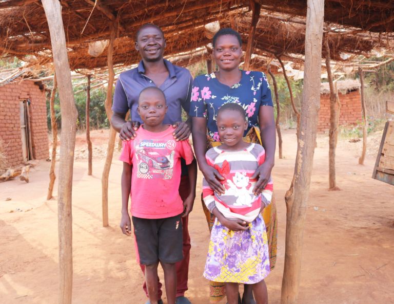 Alick and Consolatta Kazinga with their children Geoffrey and Rehema