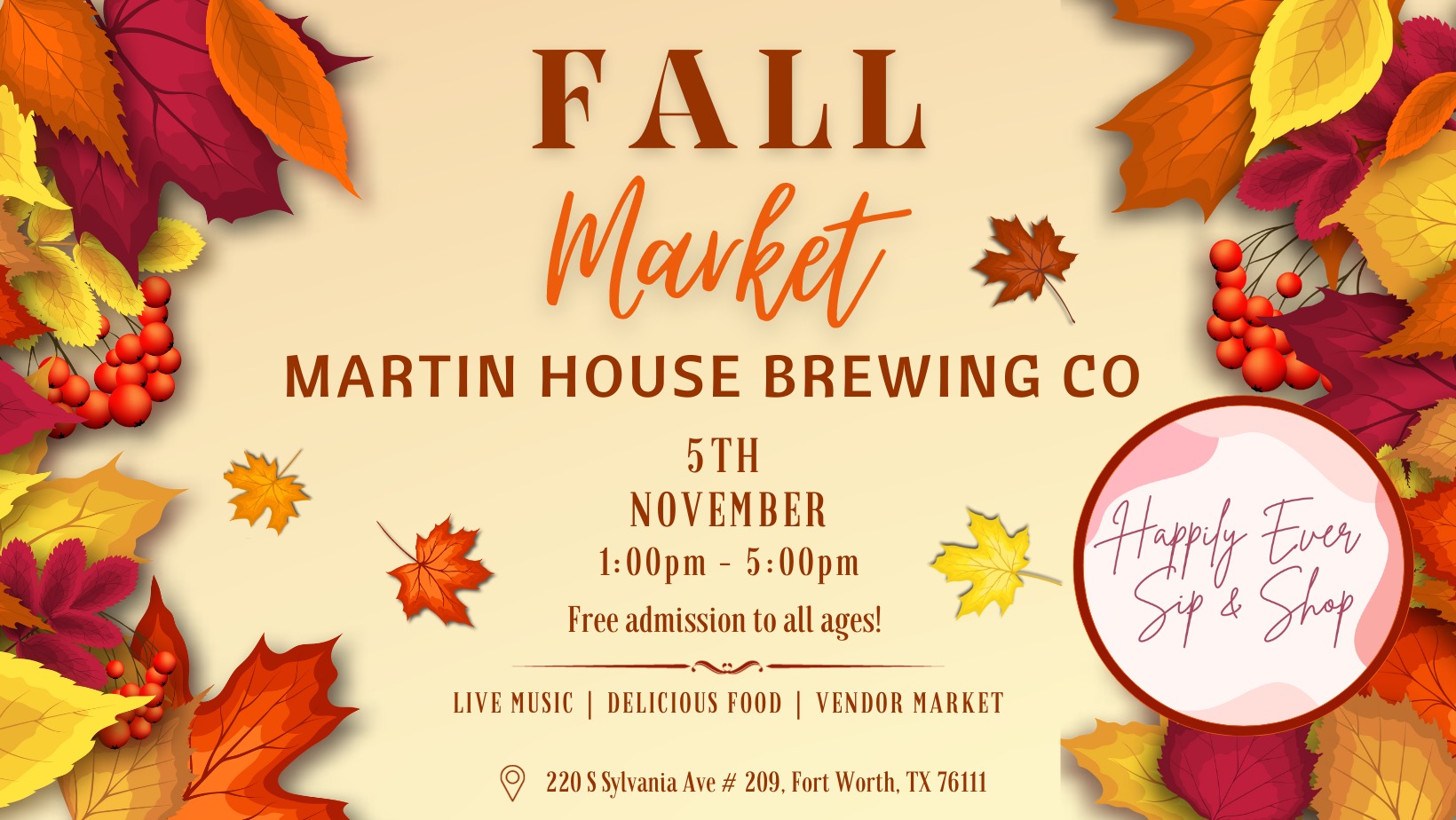 Read more about the article Holiday Sip and Shop at Martin House Brewery